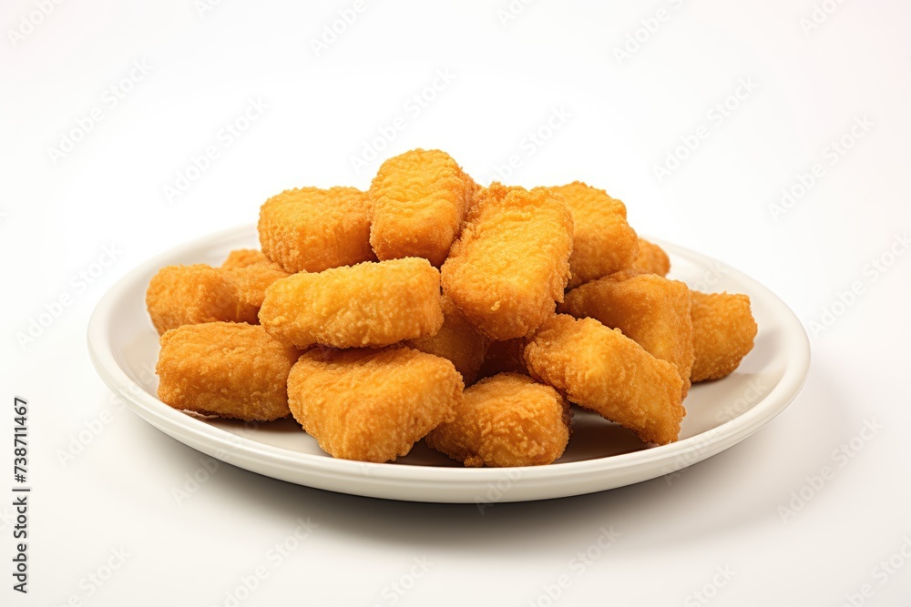 Swift Chicken Nuggets , white background, fast food. Swift Chicken Nuggets , white background, fast food.