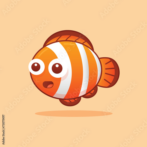 clown fish cartoon illustration