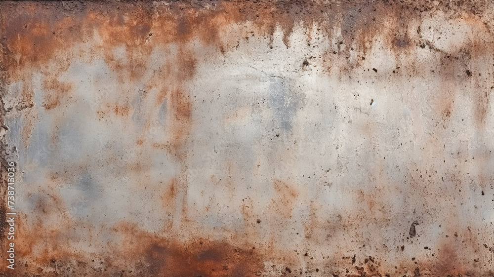 An isolated old-fashioned grunge texture made of rusty zinc on a white background An isolated old-fashioned grunge texture made of rusty zinc on a white background