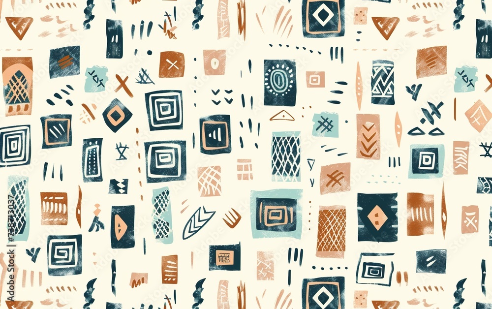 seamless pattern with icons