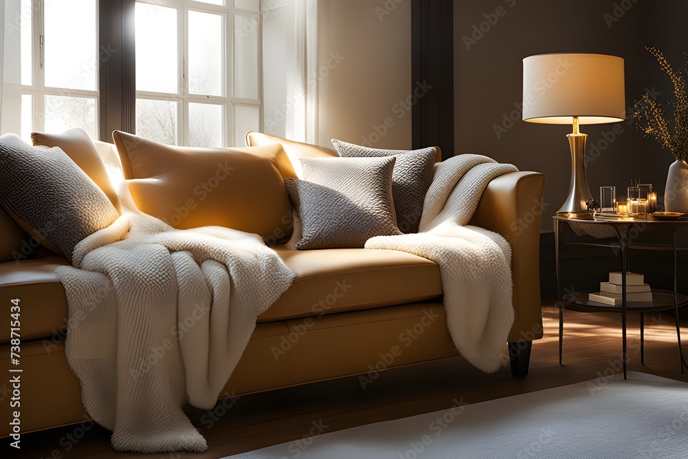 the living room sofa