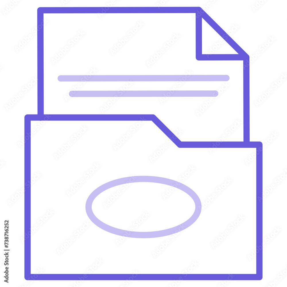 Folder with Files Icon Folder with Files Icon