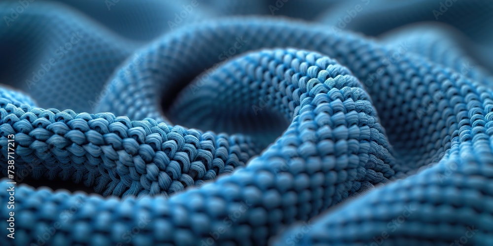 Fototapeta premium close up of a blue spiral