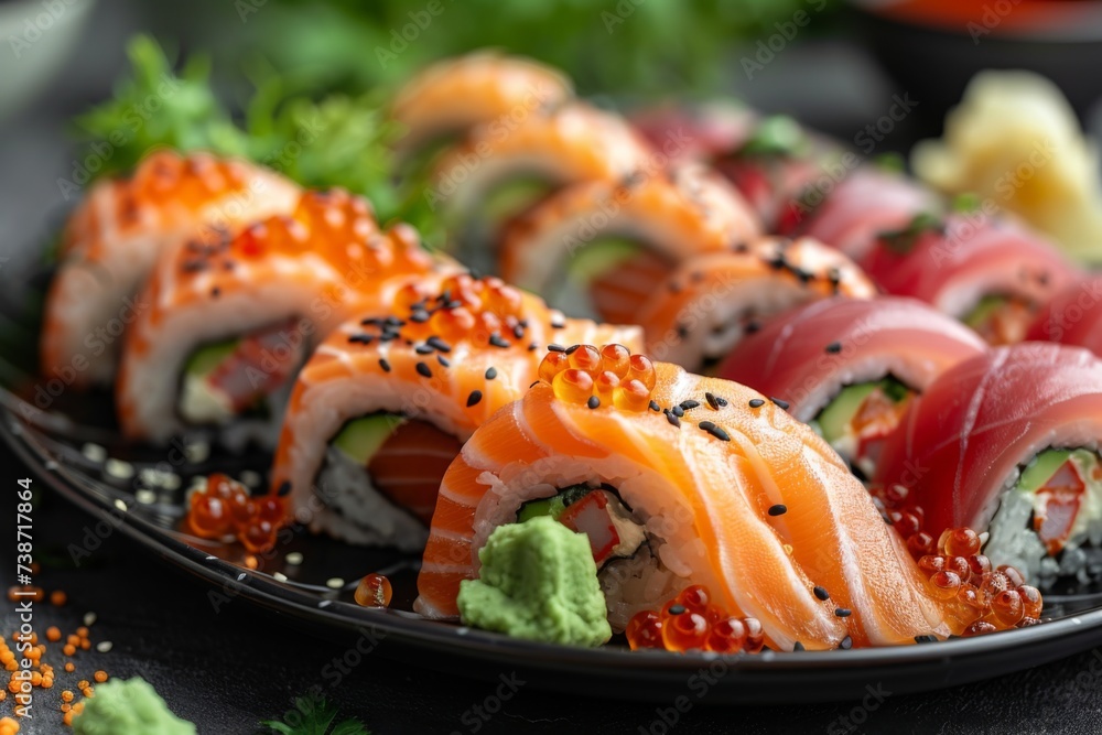 Sushi. Japanese food. Generative AI Sushi. Japanese food. Generative AI