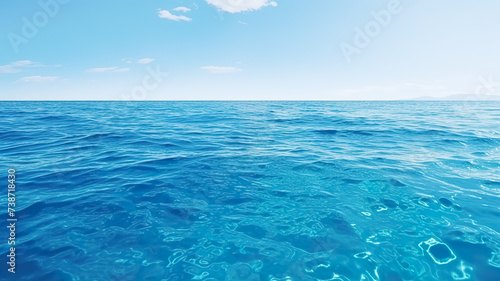 The ocean gazes out to an emerald background that is completely white.