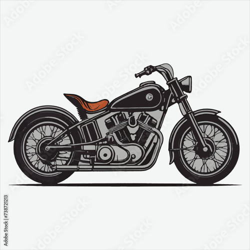 vector of motorcycle