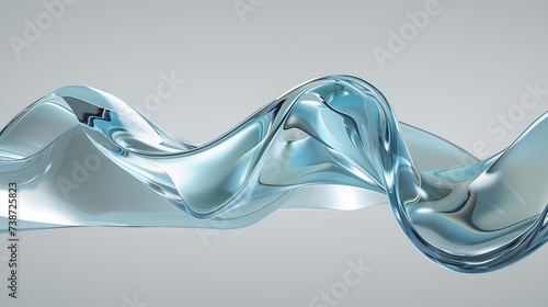 滑らかでダイナミックに流れる液体ガラスの美学 photo