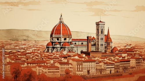 Florence and Duomo. Italy