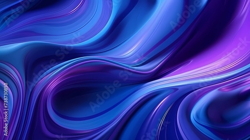 Abstract background of blue and purple colors with smooth lines in it  Generative AI illustrations.