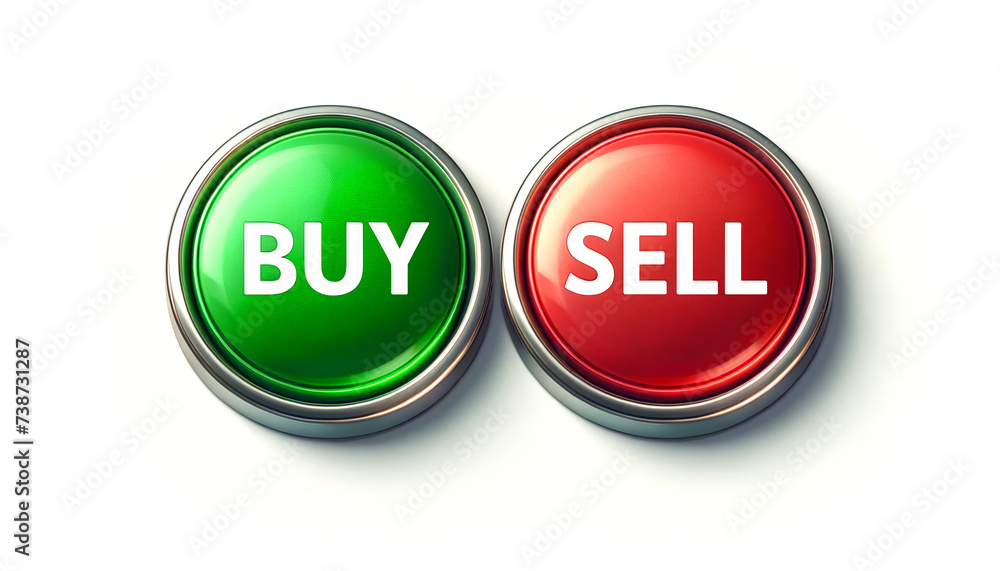 Market Decisions - Buy and Sell Button Set Market Decisions - Buy and Sell Button Set