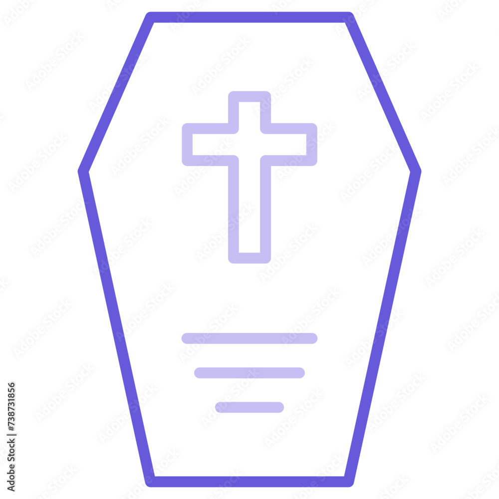 Obraz premium Coffin Icon