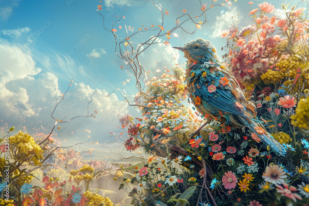 Explore the intersection of nature and technology in your artistic ...