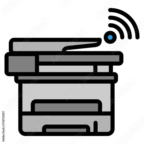 Printer Icon Element For Design