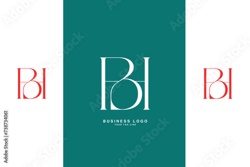 HB, BH, H, B, Abstract Letters Logo Monogram