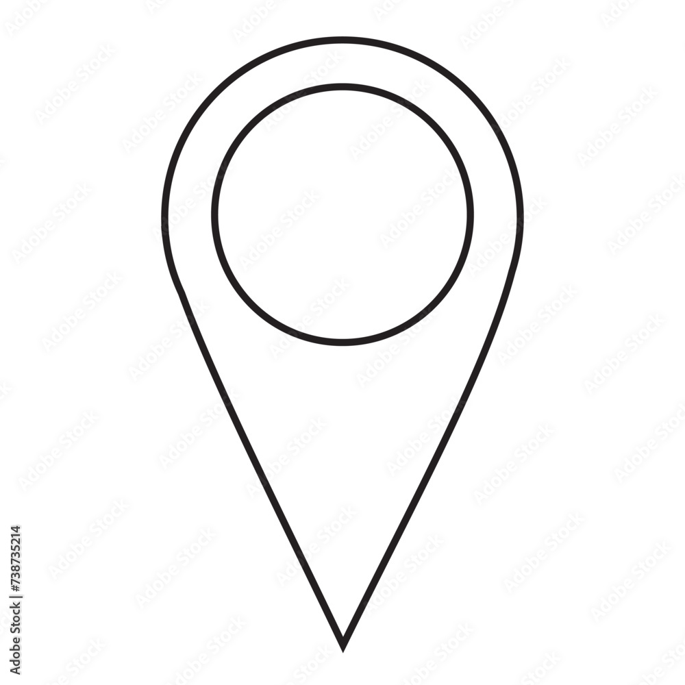 Location icon, gps marker symbol. eps 10, Location icon, gps marker symbol. eps 10,