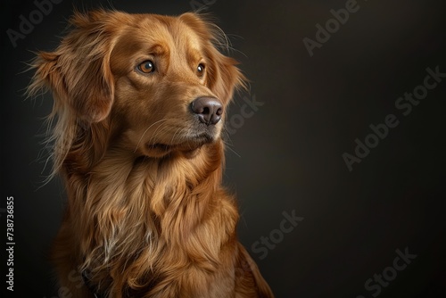 Eyes of Innocence: A Young Golden Retriever's Charming Photoshoot