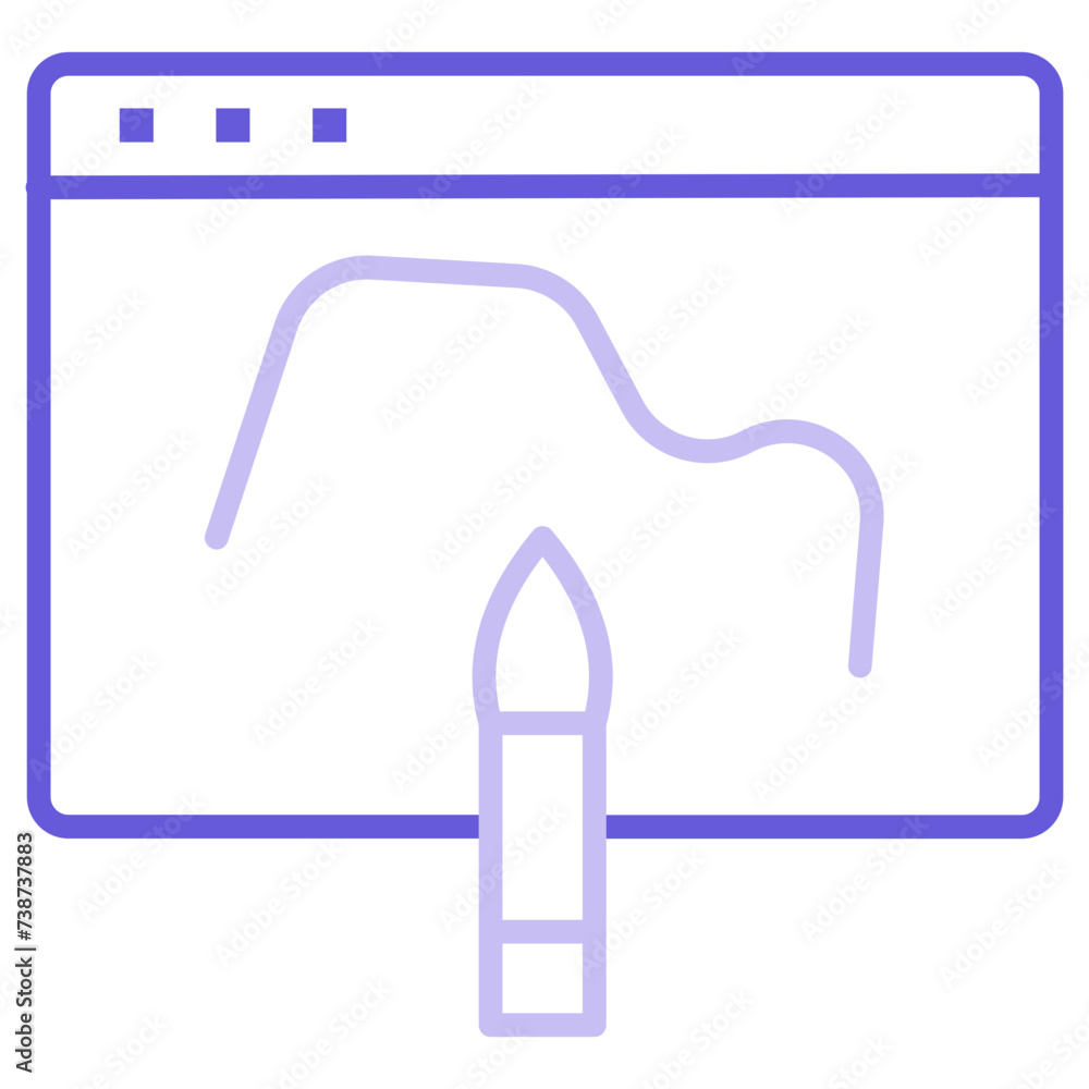 Digital Sketch Icon Digital Sketch Icon