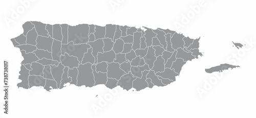 Puerto Rico map photo