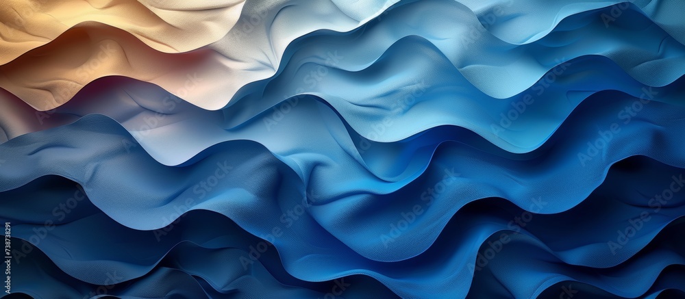 Abstract Colorful waves and Lines background for design and presentation - obrazy, fototapety, plakaty 
