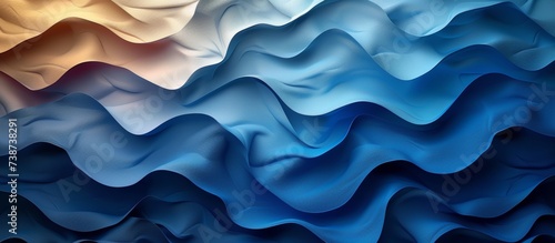 Abstract Colorful waves and Lines background for design and presentation photo