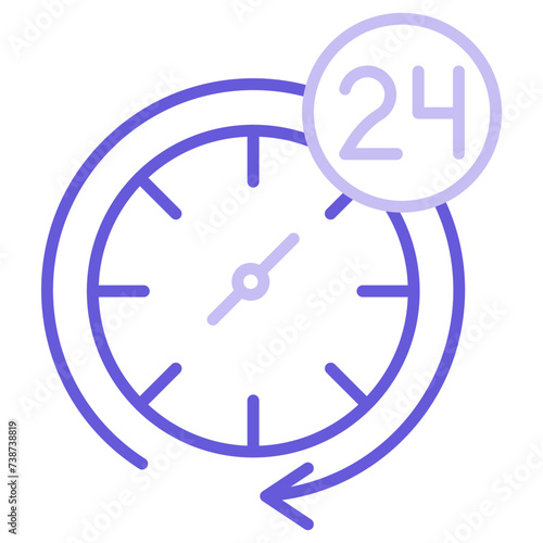 24 hours Icon