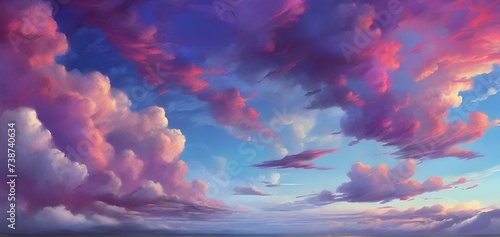 The sky and clouds are brilliant background