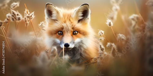Deceptive creature concealed in gentle guise a wooly fox disguising intentions. Concept This description could fit under the topic "Nature & Wildlife,"