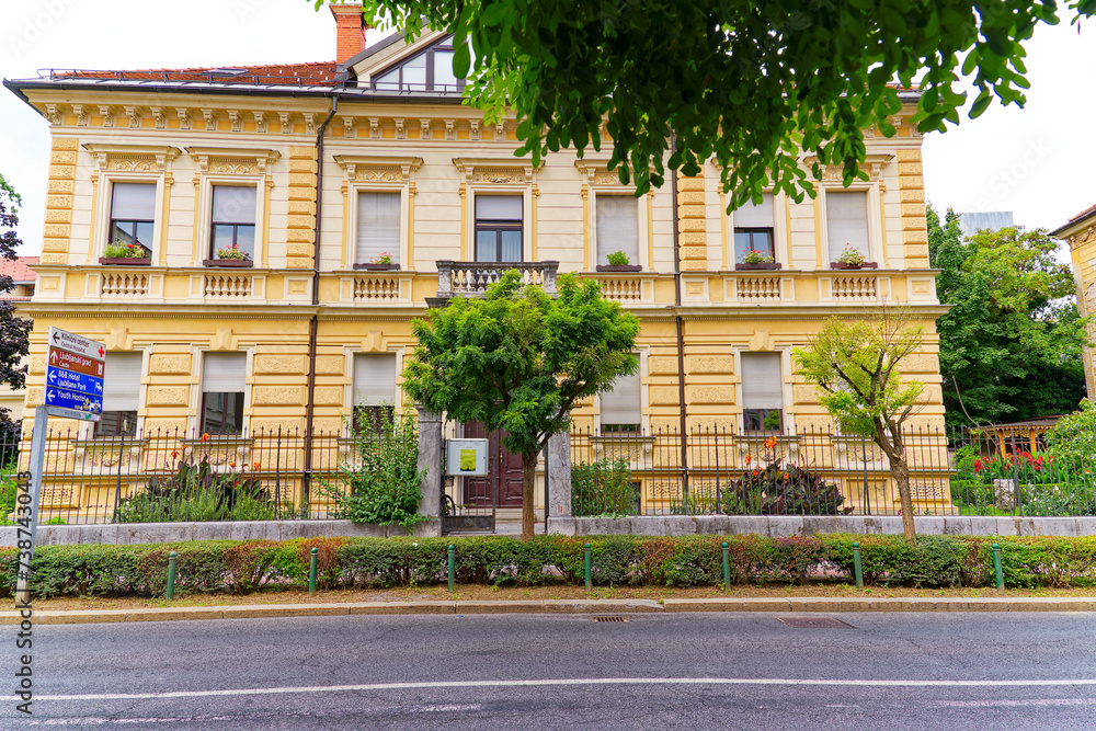 ljubljana slovenia, destination, cityscape, mansion, city street ...
