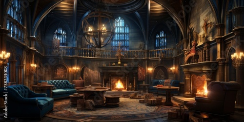 the wizard's room fantasy style art
