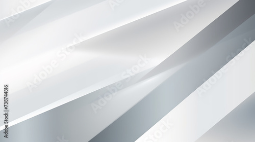 Abstract Modern Line Gradient White and Gray Background. Panoramic geometric square shapes on abstract white gray line architecture futuristic background minimal concept Suit for business, corporate.