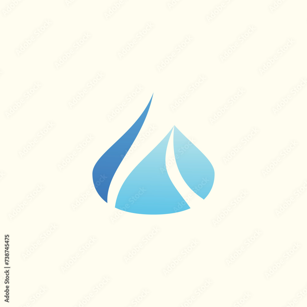 Water drop logo vector icon Water drop logo vector icon