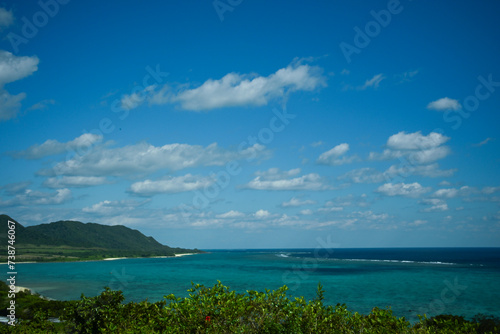 The horizon and sky of the southern island