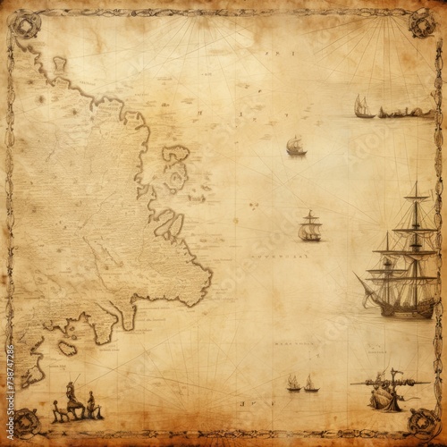 Old treasure map background