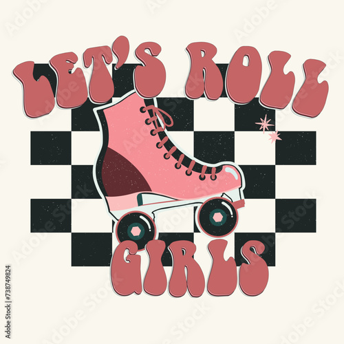 let's roll girls rollerskate