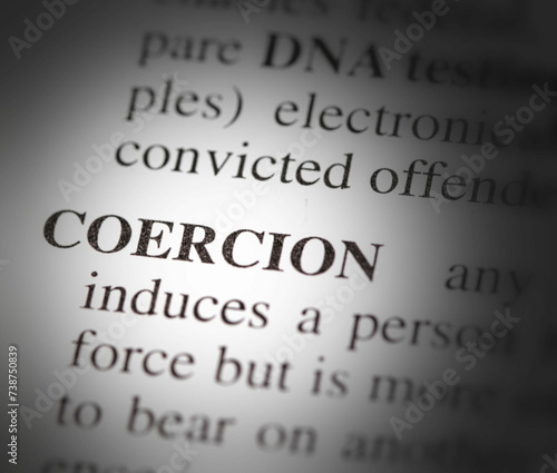 Tableau sur toile coercion