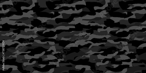 Camouflage background. Seamless pattern.Vector. 迷彩パターン テクスチャ 背景素材