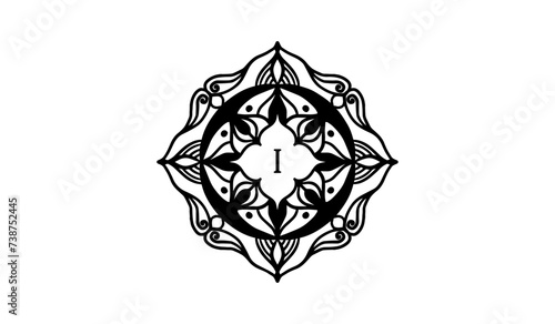 Abstract Rose Concept Alphabetical Logo