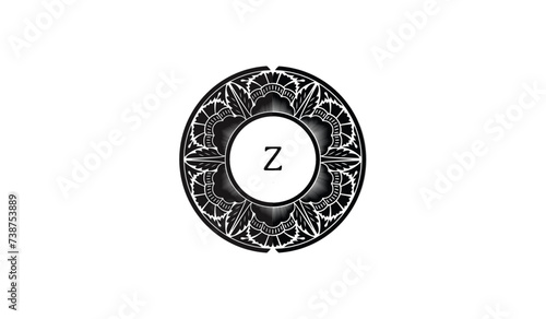 Circular Star Concept Alphabetical Logo