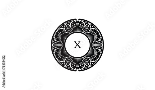 Circular Star Concept Alphabetical Logo