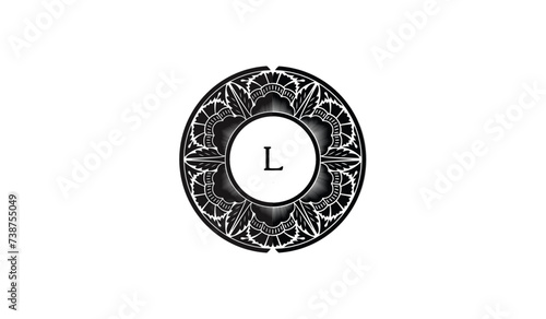 Circular Star Concept Alphabetical Logo