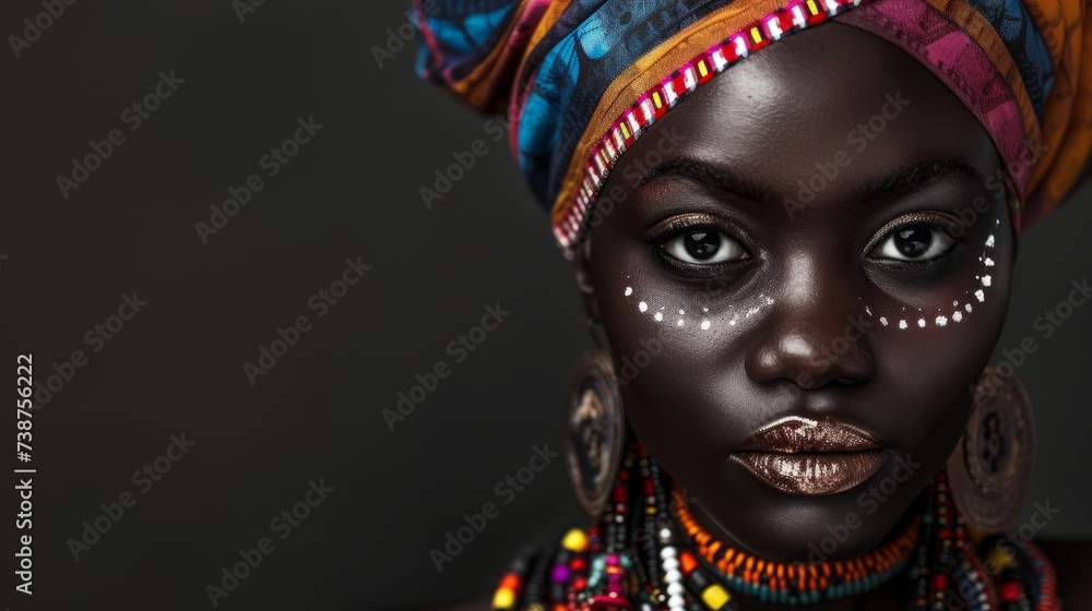 A stunning beauty portrait celebrating diversity and individuality