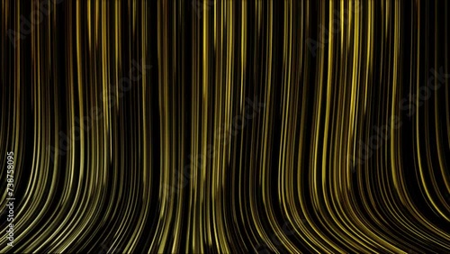 Vertical golden luxury creative gradient vibrant deep moving lines like rain animation effect background 4k video 
