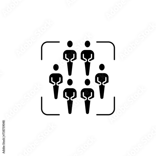 population control concept line icon. Simple element illustration. population control concept outline symbol design.