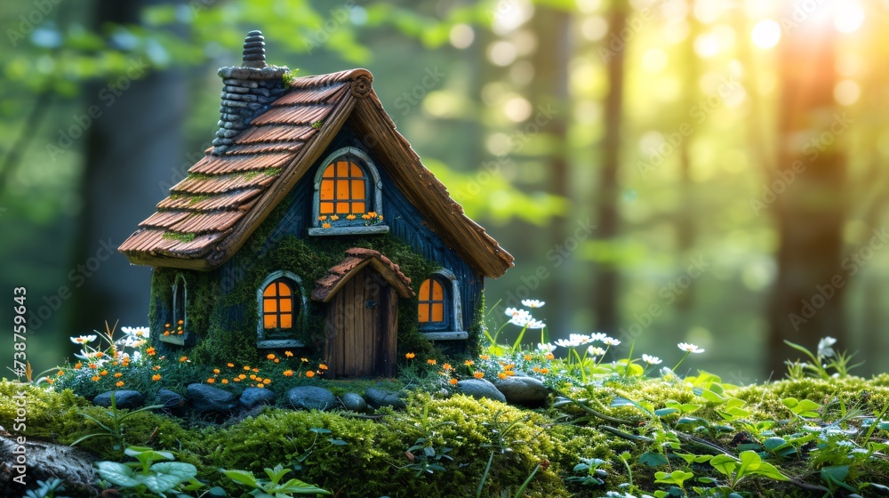 a small house in the woods a small house in the woods