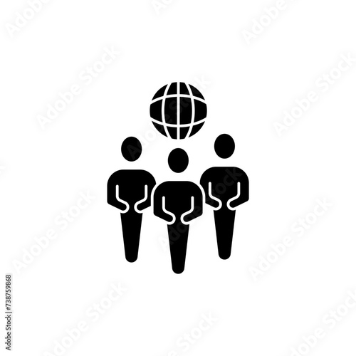 inhabitant concept line icon. Simple element illustration. inhabitant concept outline symbol design.