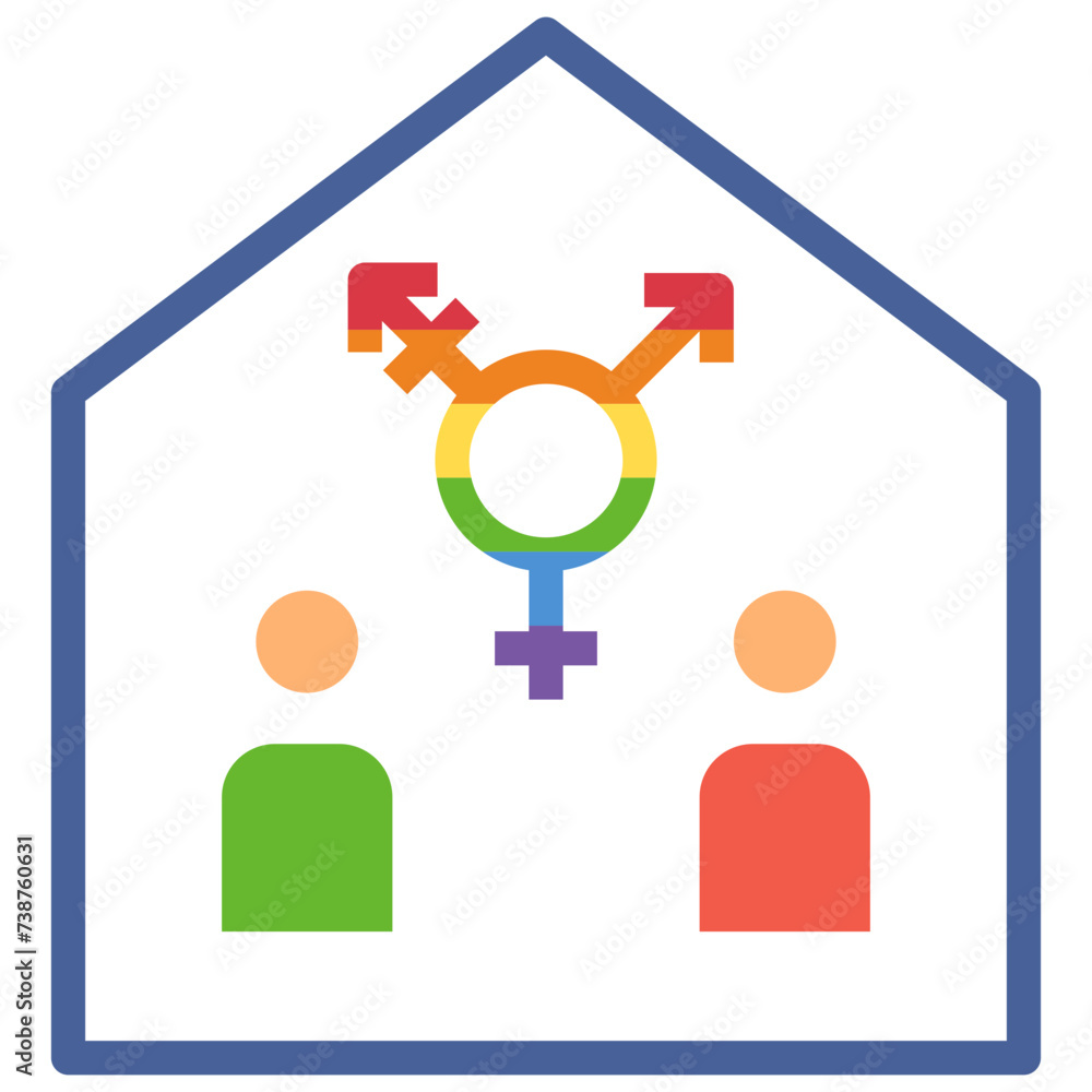 homosexual flat style icon homosexual flat style icon