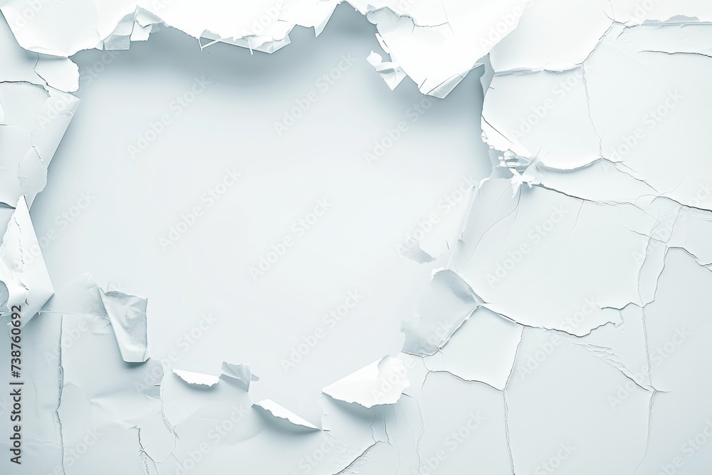 A blank canvas of winter's embrace, with tattered remnants of ice and snow A blank canvas of winter's embrace, with tattered remnants of ice and snow