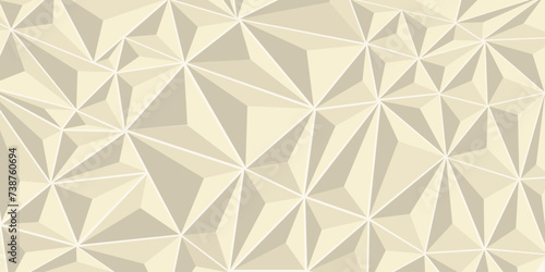 Triangle low poly pattern vector 3d for background design.