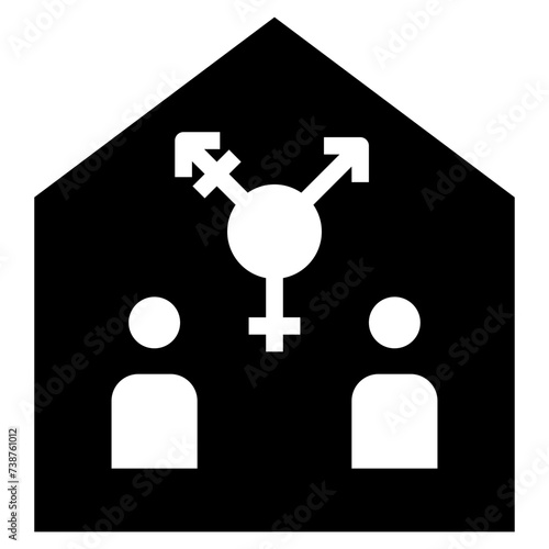 homosexual glyph style icon