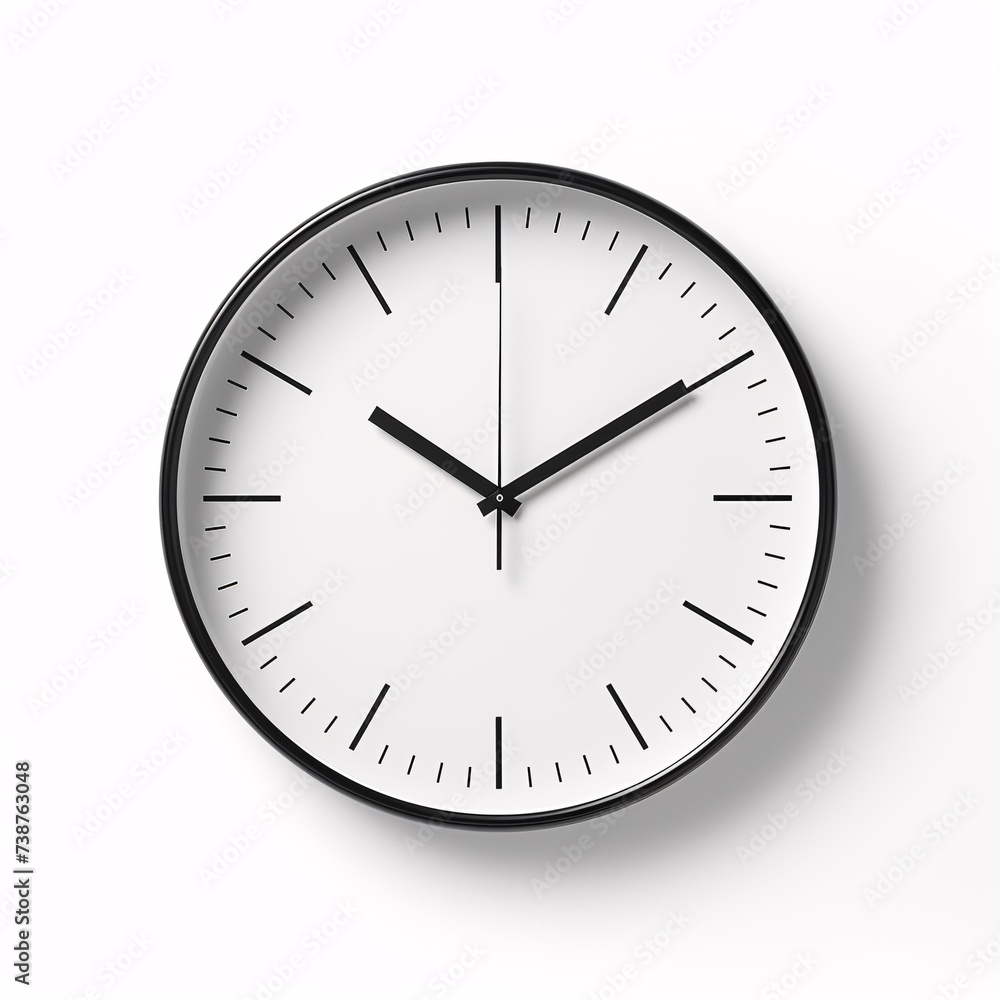 a clock with a black and white face a clock with a black and white face